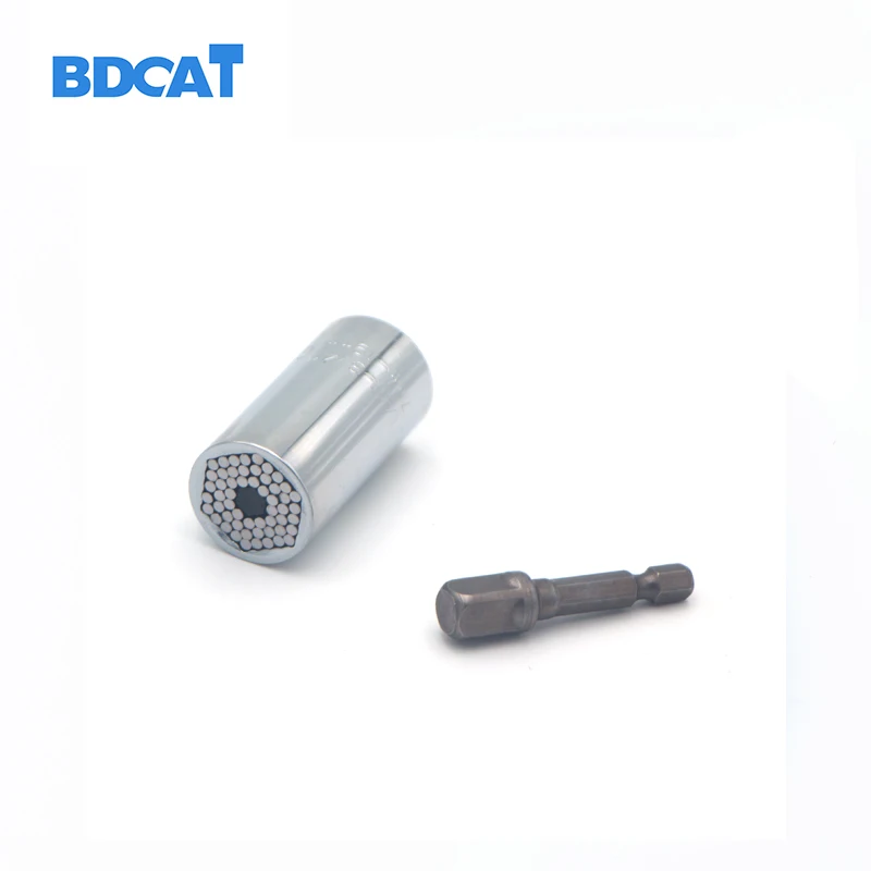 

BDCAT Universal Torque Wrench Head Set Socket Sleeve 7-19mm Power Drill Ratchet Bushing Spanner Key Magic Grip Multi Hand Tools