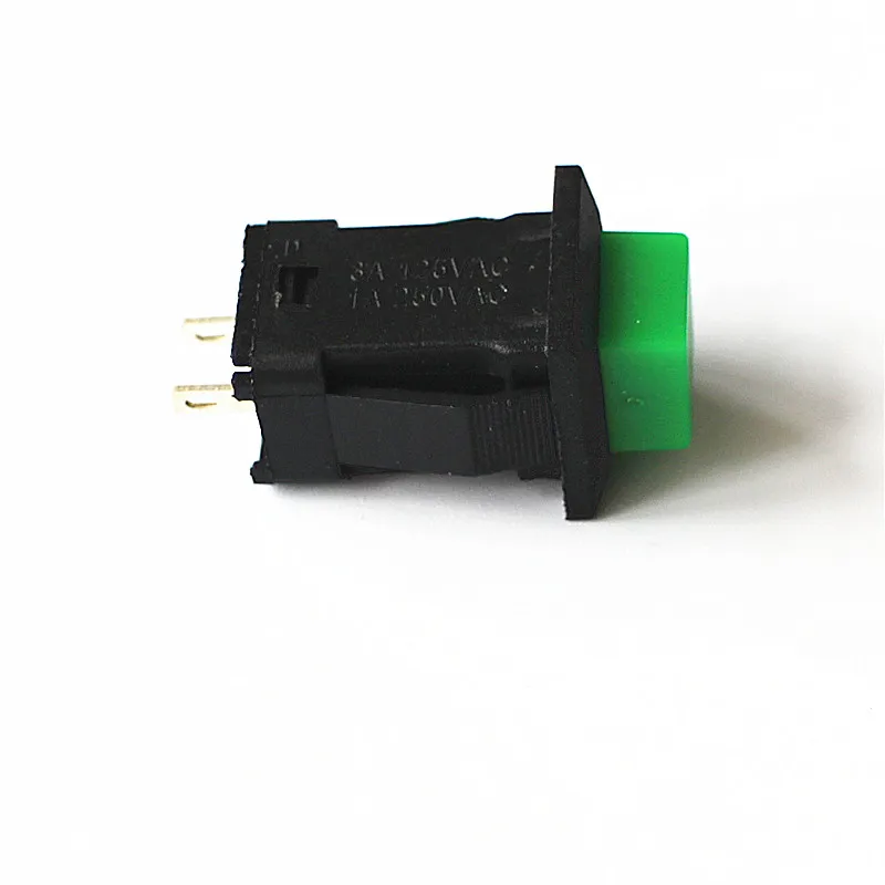 

JOYING LIANG DS-429 429A Green Square Push Button Switch Small Switch with Lock