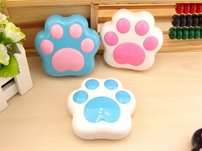 1 шт. пластиковый чехол для контактных линз с изображением собачки, кошки, лапы, мини-коробка для контактных линз, Держатель контейнера с зеркалом, случайный цвет