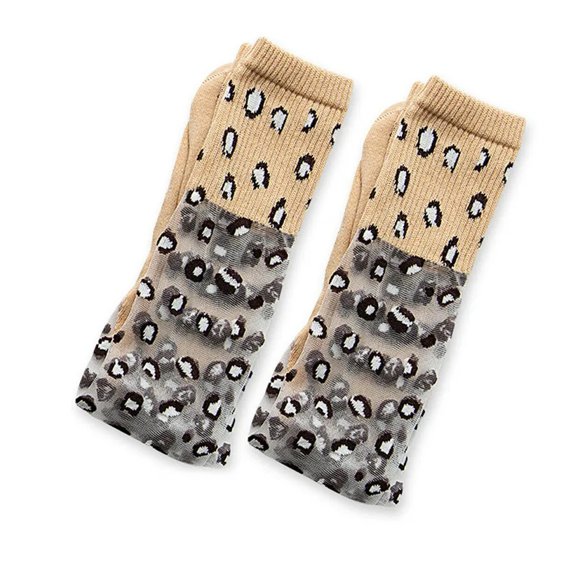 Г., дышащие Гольфы с леопардовым принтом для маленьких детей модные мягкие, удобные, шелковистые, сетчатые, Лоскутные, хлопковые носки для маленьких девочек от 2 до 8 лет - Цвет: Хаки