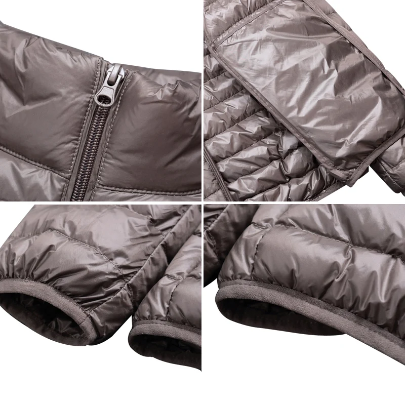 Men's Duck Down Jacket New Autumn Winter Men Fashion Casual Light Collar Coat Brand Clothes Black Red Navy down jacket mens jacket