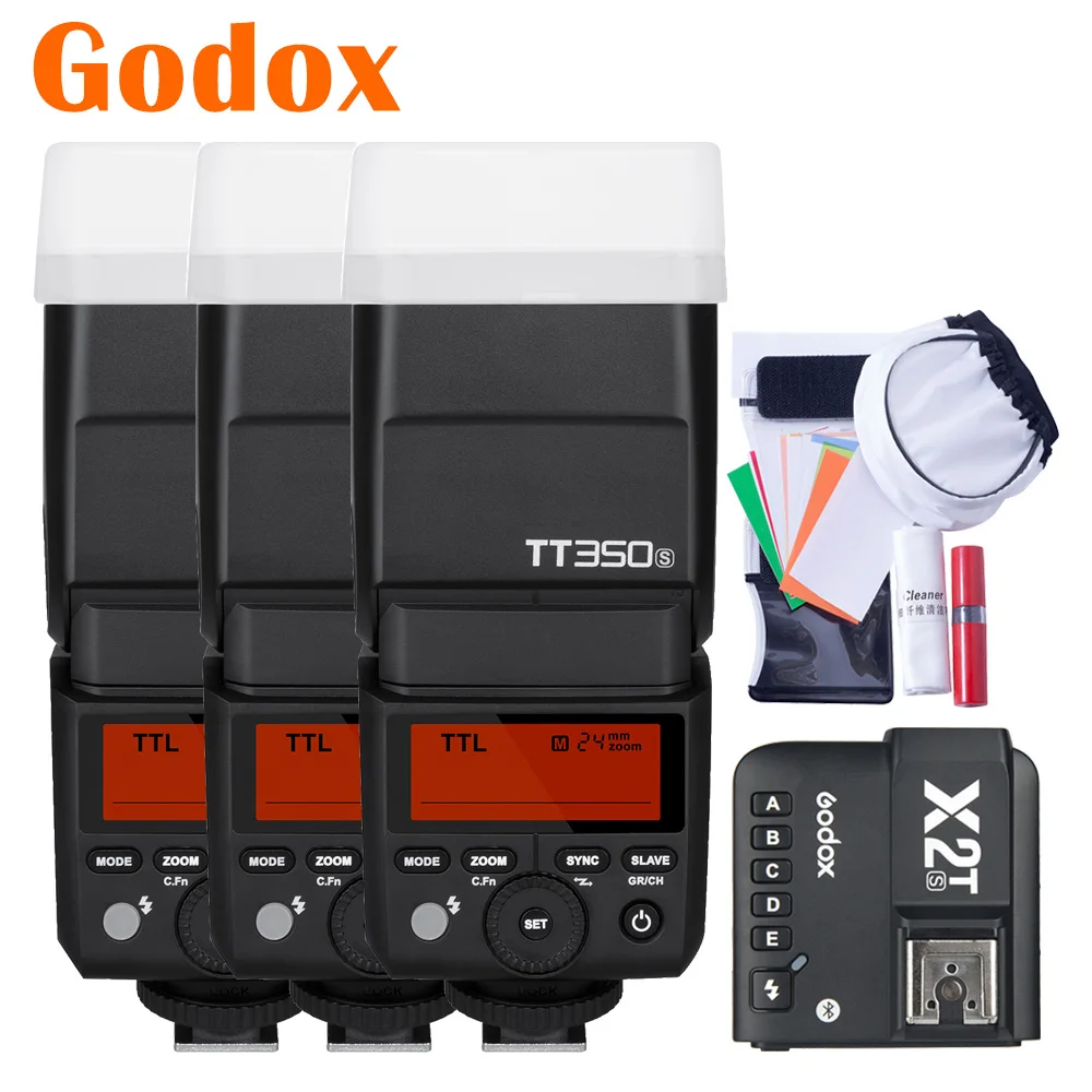 Godox TT350S камера вспышка speedelite X2T-S Bluetooth смартфон приложение Транс Ми тер для sony mi Горячий башмак камера