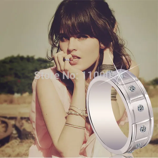 Модные кольца женские титановые обручальные с пластиковым покрытием для свадьбы