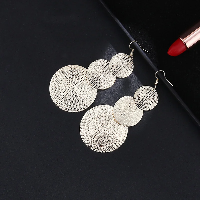 

HIBOBI Dangle Long Earrings For Women Big Bigger Biggest Round Bijouterie Hot Sale No.A277 A278