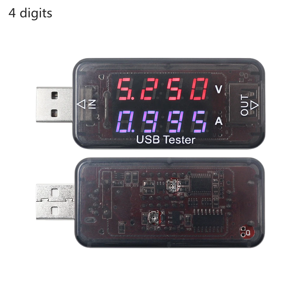 USB зарядное устройство Тестер батареи монитор 3,3-30 в 0-5A USB Тестер Цифровой DC Напряжение измеритель тока Зарядка телефона монитор