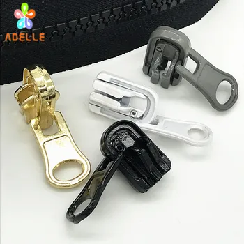 

10pcs Plastic resin Zipper Slider NO.5 Auto Lock reversible double face Rotate Zip Slider Professional 4 colors free shipping