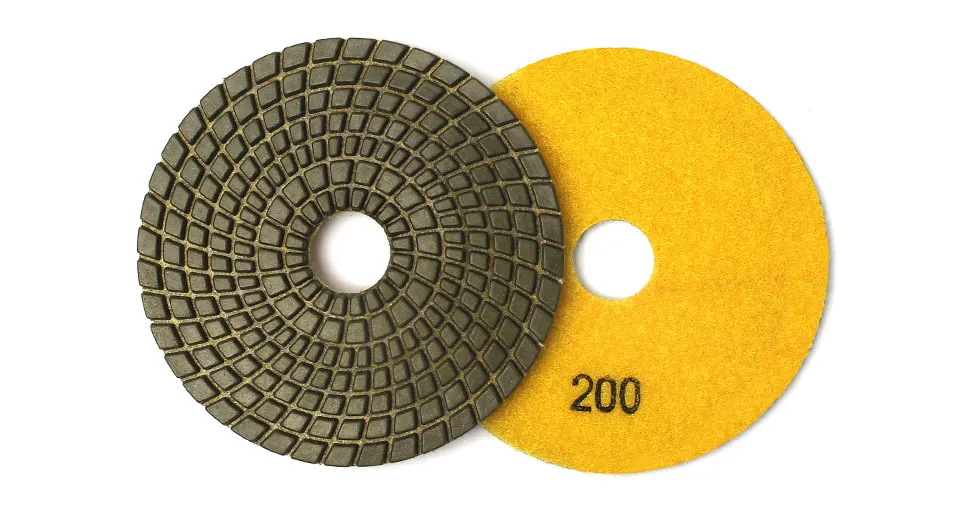 Z-LION 7 шт. 4 "Diamond для полировки бетона мокрого помола Применение бетона Абразивный и шлифовальный диск гибкие полировки колеса