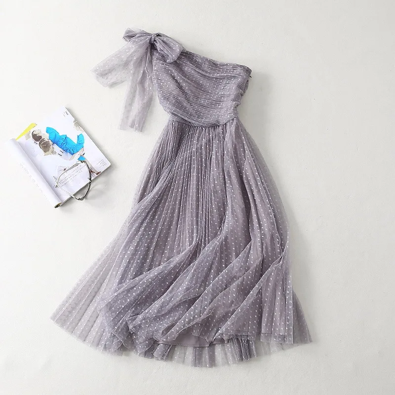 

AH05287 High quality New Fashion Women 2019 Summer Dress Luxury famous European Design party style dress