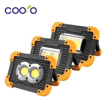 

Outdoor LED Floodlight 20w USB Charging LED Spotlight DC5V 18650 Rechargeable Battery Powered Portable LED Searchlight Camping