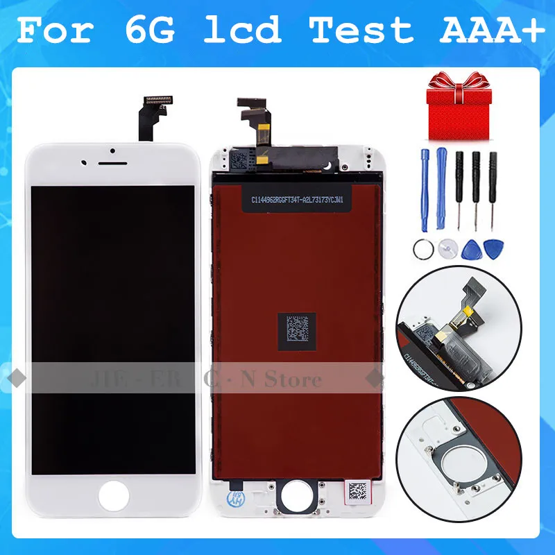 

Grade AAA For iPhone 6 LCD Display 4.7 Inch Screen With Touch Digitizer Assembly No Dead Pixel with open tools screen protect