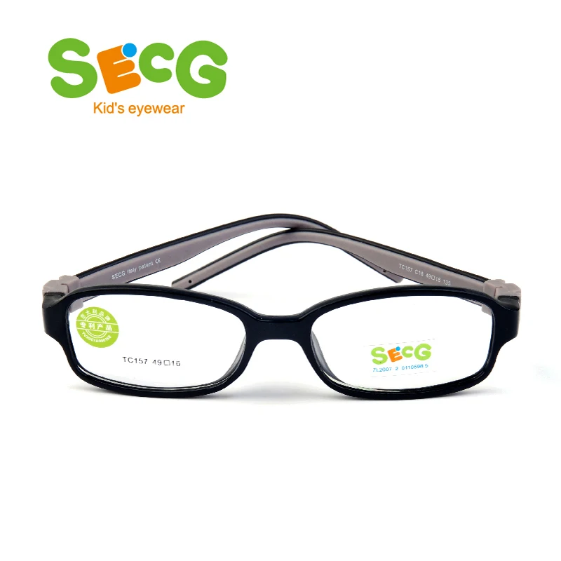 SECG TR90 Ультралегкая мягкая гибкая безопасная детская рамка Lunettes De Vue Enfan Рамка для
