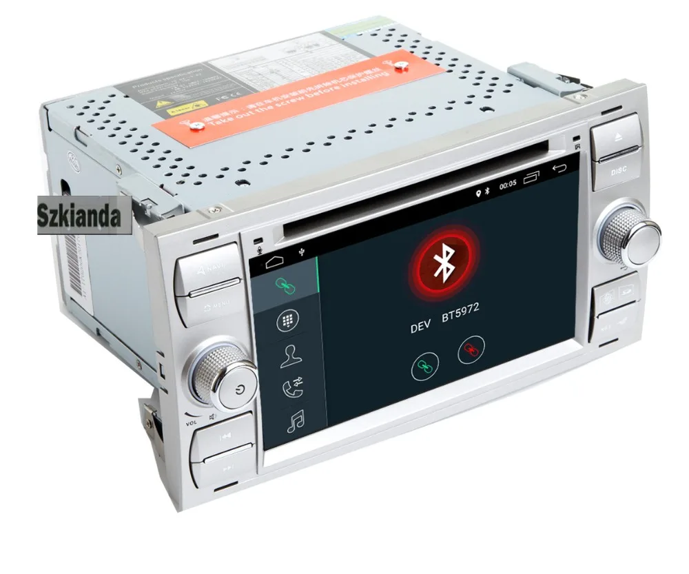 Discount 7" IPS Android 9.0 Car dvd player for Ford kuga Transit Focus Radio Wifi 3G Bluetooth SD OBD Mirror Link Steering wheel Control 1
