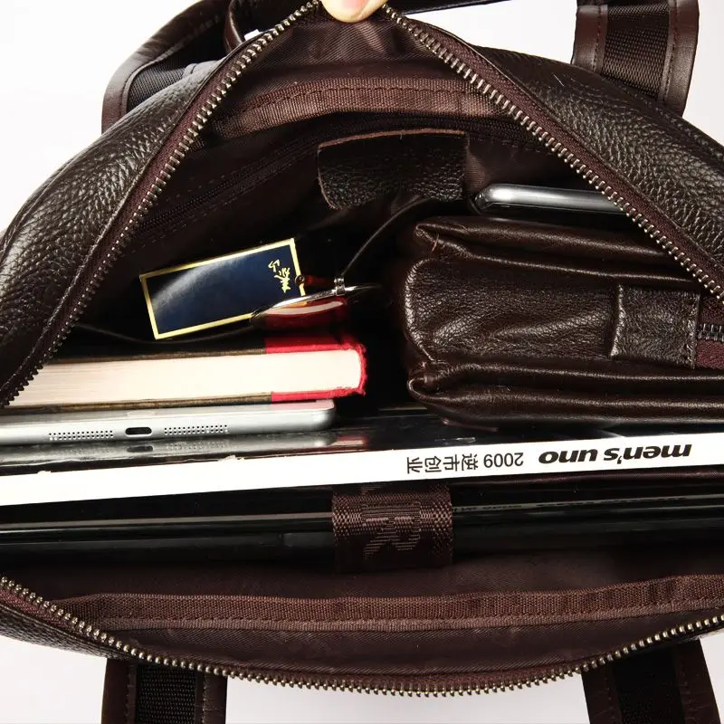 Цена 2019 новый модный мужской деловой портфель из воловьей кожи винтажная мужская сумка мессенджер из натуральной коровьей кожи Повседневная де...