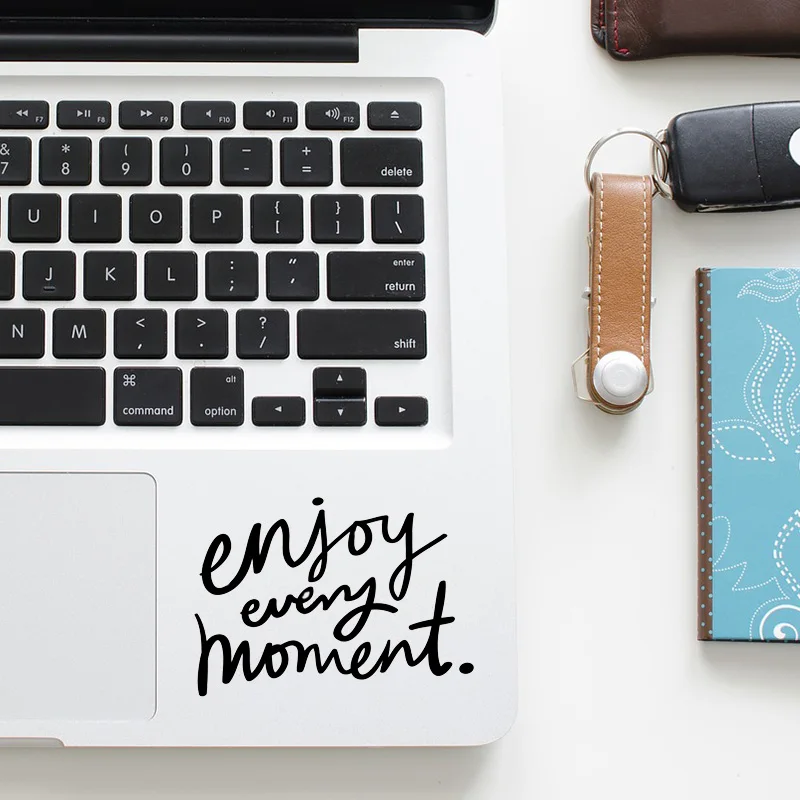 Enjoy Life Trackpad Quote Sticker Laptop Decal for font b Apple b font font b Macbook