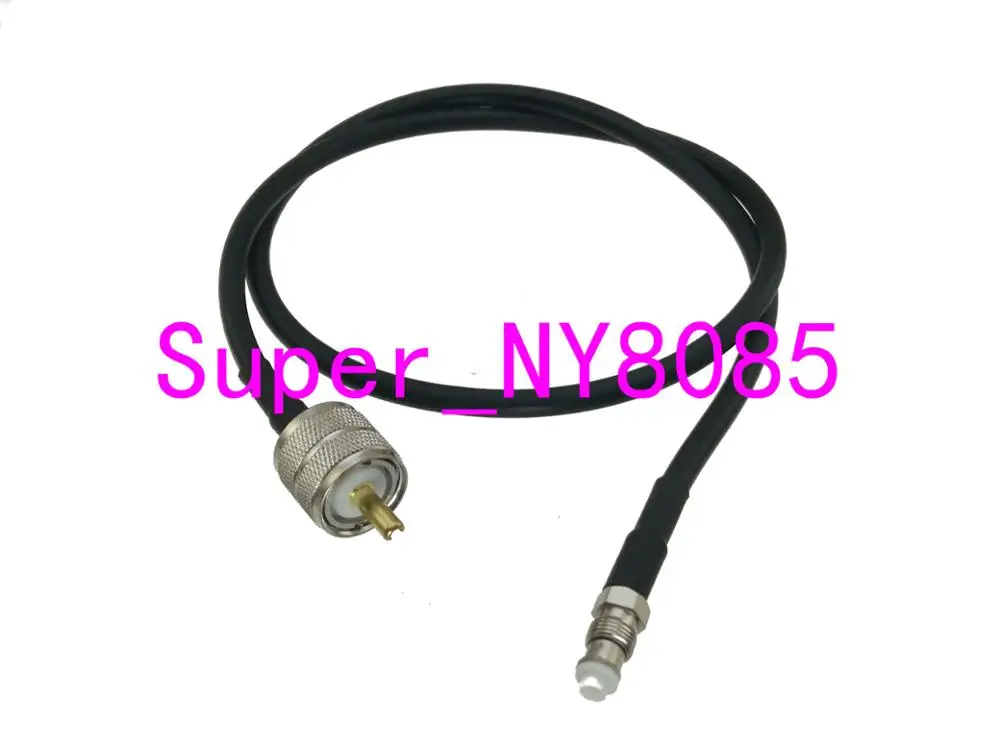 

RG58 UHF PL259 Male Plug to FME Female Jack Straight RF Jumper pigtail Cable 6FT~20M