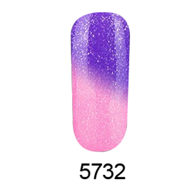 KADITION 7ml Nails Gel Temperature Change Colors Gel Varnish Lucky Lacquer Chameleon Gel Polish UV LED Thermo Gel Nails Polish - Цвет: 5732