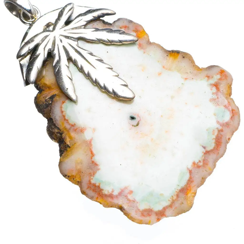 

Huge Natural Solar Quartz Handmade Unique 925 Sterling Silver Pendant 2.5" Y5128