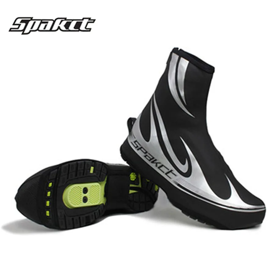 Waterproof Winter Cycling Shoe Cover Reflective Thermal Elastic Durable