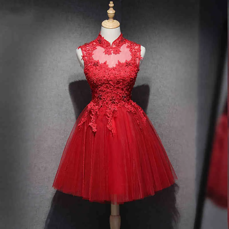 Красные короткие кружевные платья для выпускного вечера милые короткие платья для выпускного вечера коктейльные платья из тюля mezuniyet elbiseleri