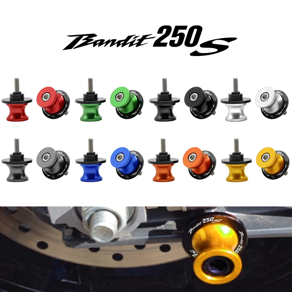 

CNC Motor Swingarm Spools Slider arm Stand Screws FOR SUZUKI GSF 250 BANDIT GSF250S GSF1250 BANDIT Stand Paddock Screws Slider