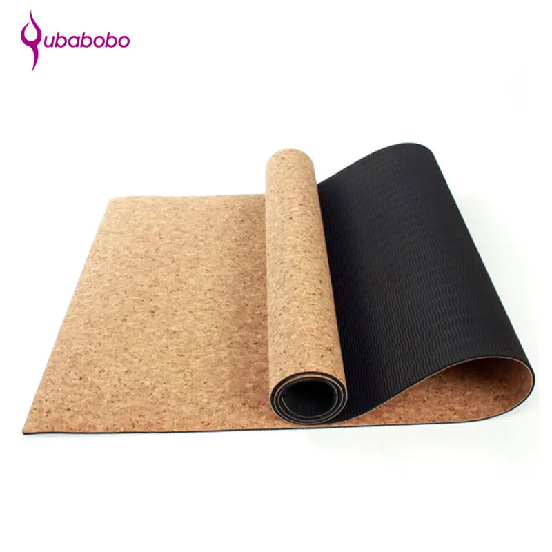 [QUBABOBO] High Quality Cork+TPE Yoga Mat Fitness Mat Gymnastics Cushion Non-slip Pilates Balance Sport Colchonete 4mm,5mm,6mm