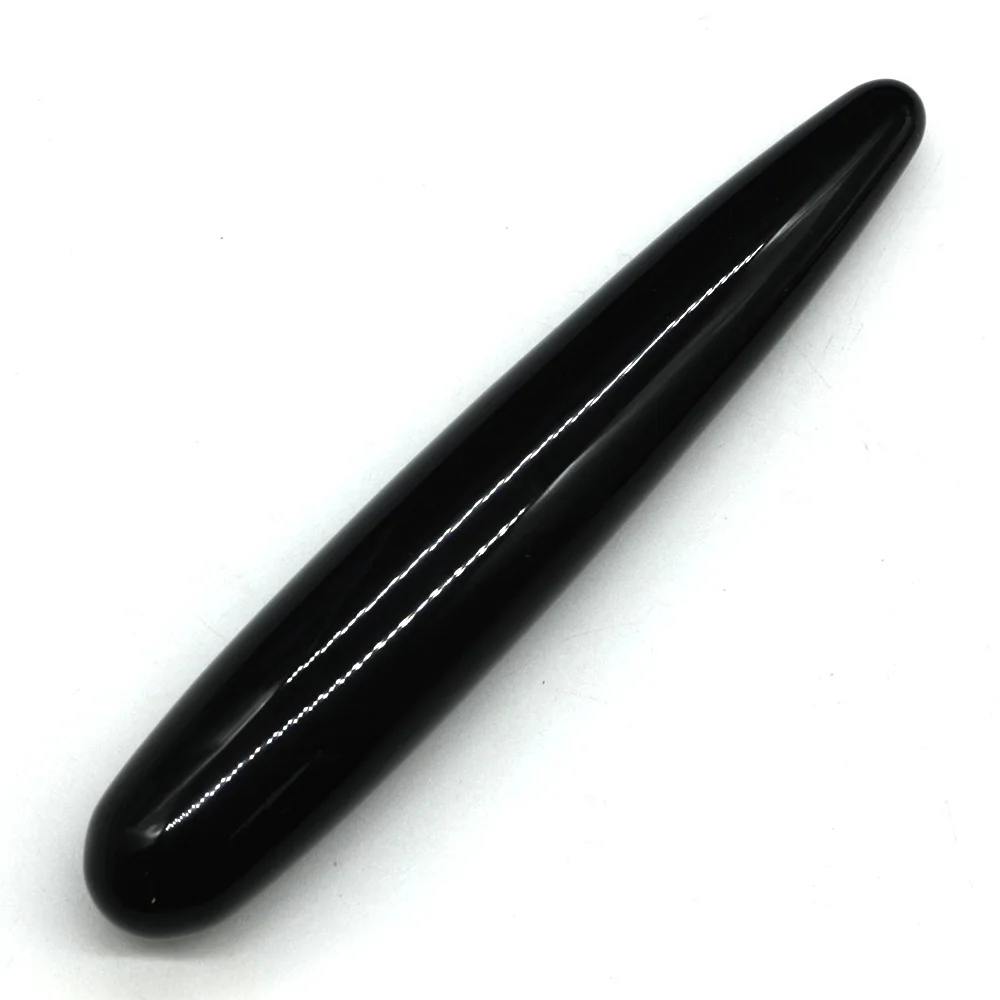 Free Shipping 18 Cm Natural Black Obsidian Quartz Crystal