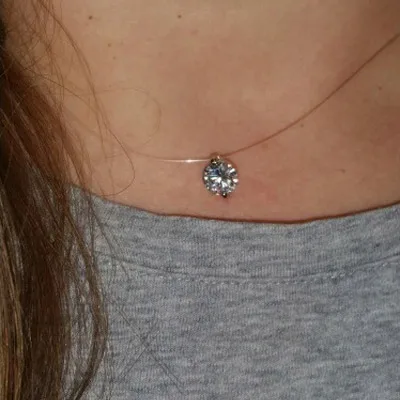 NIUYITID-Invisible-Line-Women-Choker-Necklace-Colorful-Zircon-White-Pink-Blue-Three-Colors-Collar-Mujer-Cute-Fashion-Jewelry--(6)