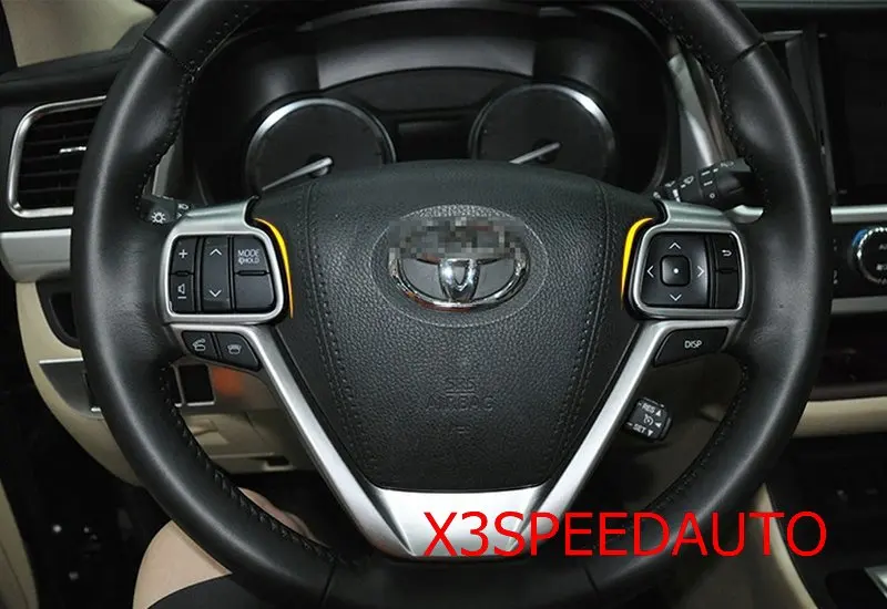 Inner Steering Wheel Cover Trim For Toyota Highlander 2014 2015 2016