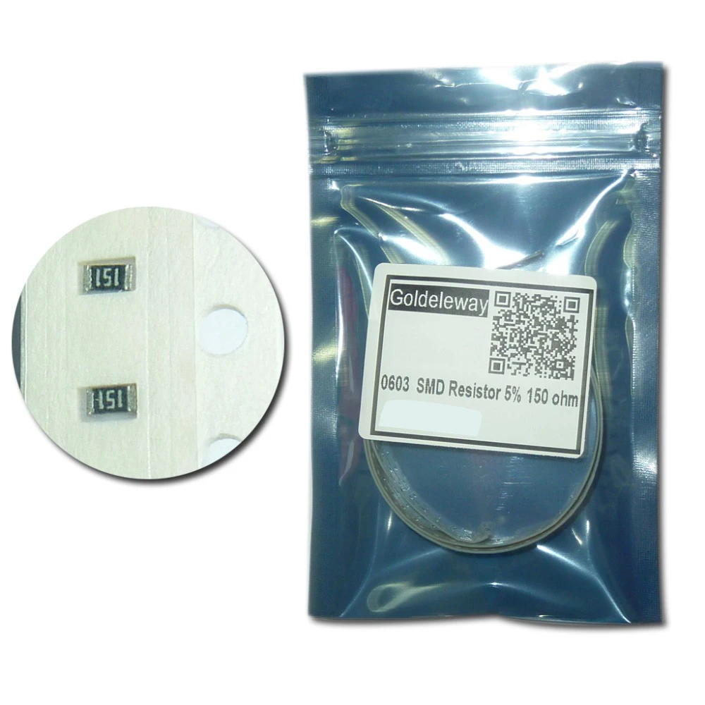 1000pcs/lot 0603 Chip Fixed Resistor SMD Resistor 5 150 ohmin
