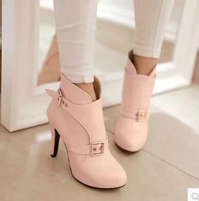 

2016 new arrival women's boots Martin boots fine with sexy high-heeled boots women's boots lace tip scalp