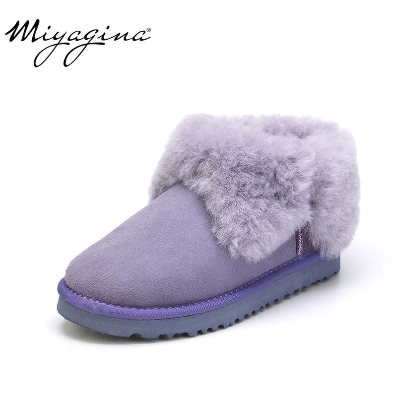 

Free shipping Top Quality Women's Genuine sheepskin leather Snow Boots 100% natural fur snow boots Warm Winter Boots