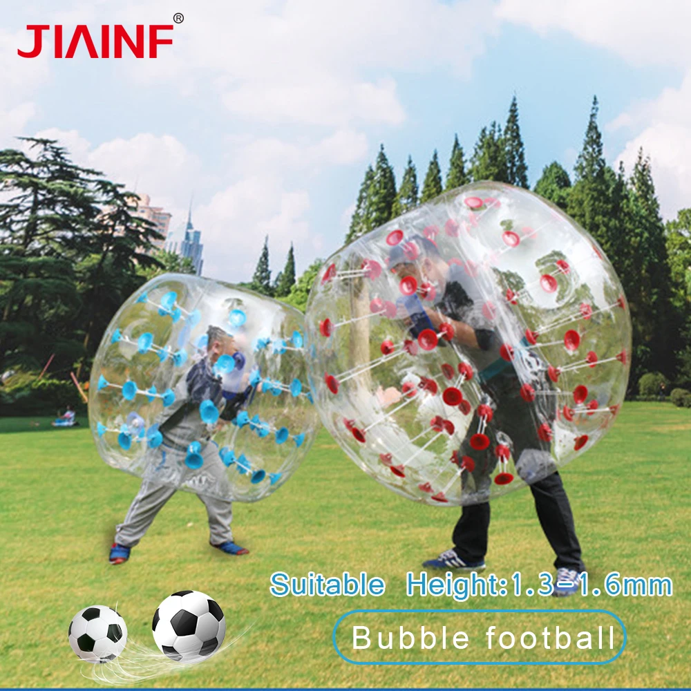 

1.2m 5-Color Bubble Ball PVC Wear-resistant Inflatable Bubble Zorb Soccer Ball Use For Kids/Adult Family Outdoor Game Sports