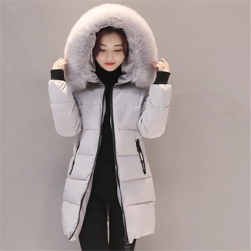 Baqcn Lady Winter Jacket Women Autumn High Quality Parkas Female Winter Thick Down Jackets Outwear Women Warm Fur Collar Coats
