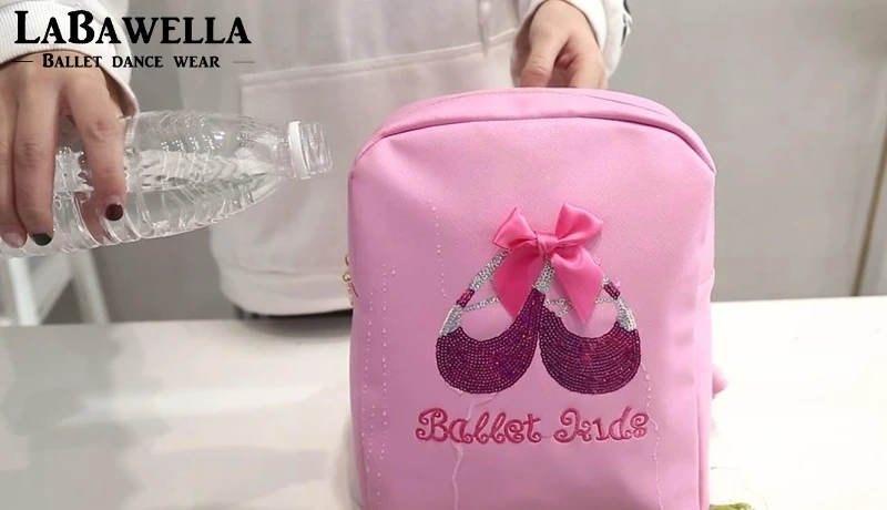 Черный Тренировочный водонепроницаемый рюкзак для балерины, детский розовый рюкзак для занятий балетом AS8666