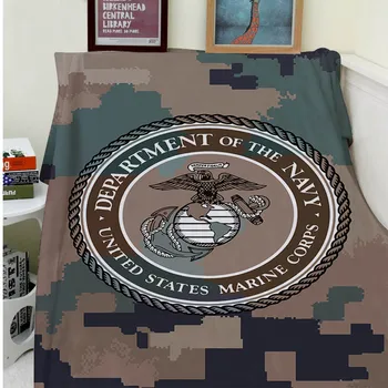 

Blankets Comfort Warmth Soft Cozy Air conditioning Easy Care Machine Wash Marine Corps Camouflage