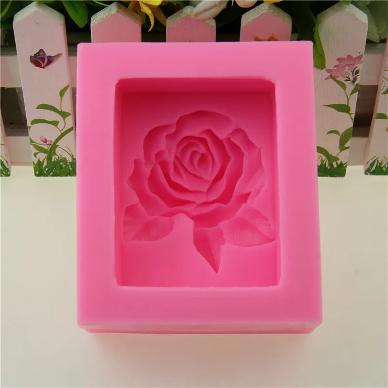 

Flower Rose Soap Fondant DIY Silicone Mold 3D Cake Moulds Cupcake Jelly Candy Chocolate Decoration Baking Tool FQ3400