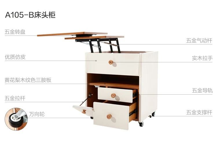  A105-B-Material analysis-Bedside cupboard-Pearl White.jpg