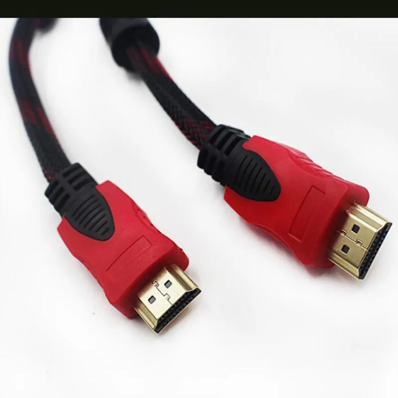 HDMI hd cables mesh version 1.4 double ring with network cable computer TV set-top box cables 1.5m/3m/5m/10m/15m/20m