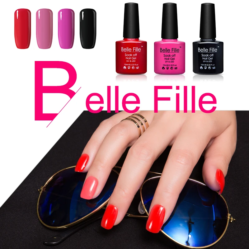 Belle FILLE Гели для ногтей лак Долгое Польский Карамельный цвет уф-led-гель