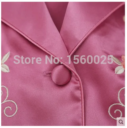 Женская пижама из шелка тутового шелкопряда с вышивкой Размеры M/L/XL/XXL|womens pajamas