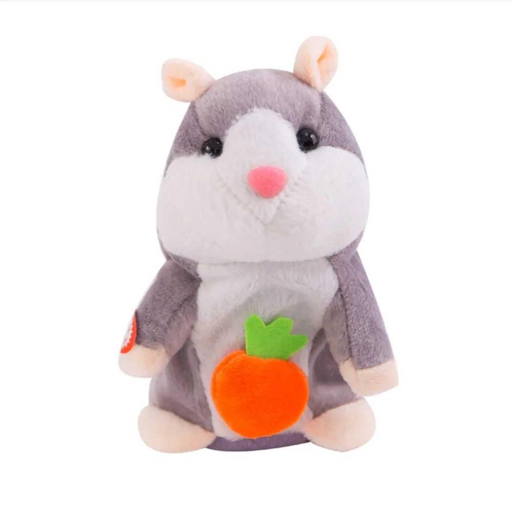 

2019 Fun Plush Interactive Toys Talking Hamster Repeats What You Say Electronic Pet Mouse Buddy Christmas Gift For Boy Girl