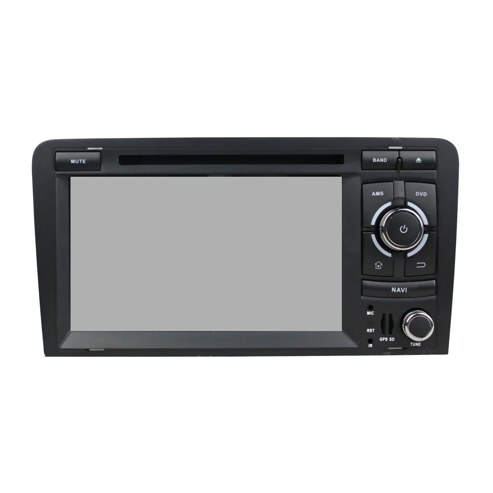 Discount 2 Din Touch Screen Car Radio for Audi A3 DVD Player with GPS Navigation TV 3G WIFI Bluetooth USB PC Android Multimedia Player 1