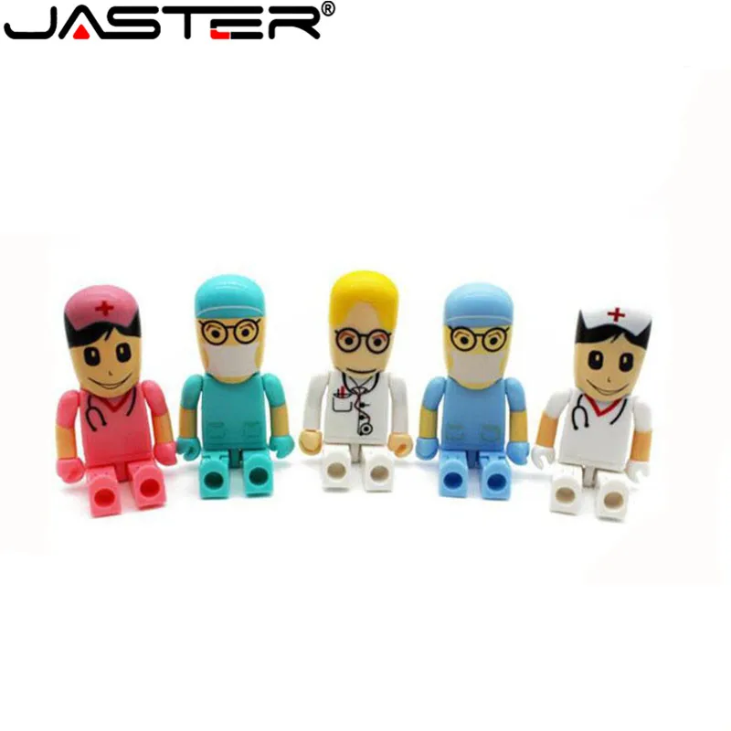 Hot sale Doctors USB stick nurses memory stick Lovely pendrive cartoon usb flash drive 8gb pen drive  4G 16G flash card