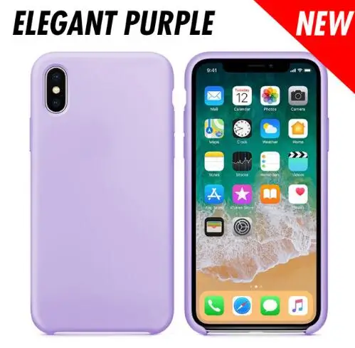 

Silicone Case For iPhone 7 8 Plus For Apple Case For iPhone X XS Max XR 6 6S 5 5S SE Cover with box