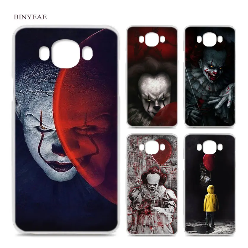 

BINYEAE Pennywise Clown Horror for Samsung Galaxy J1 J2 J3 J5 J7 2016 2017 EU Clear Case Cover Shell