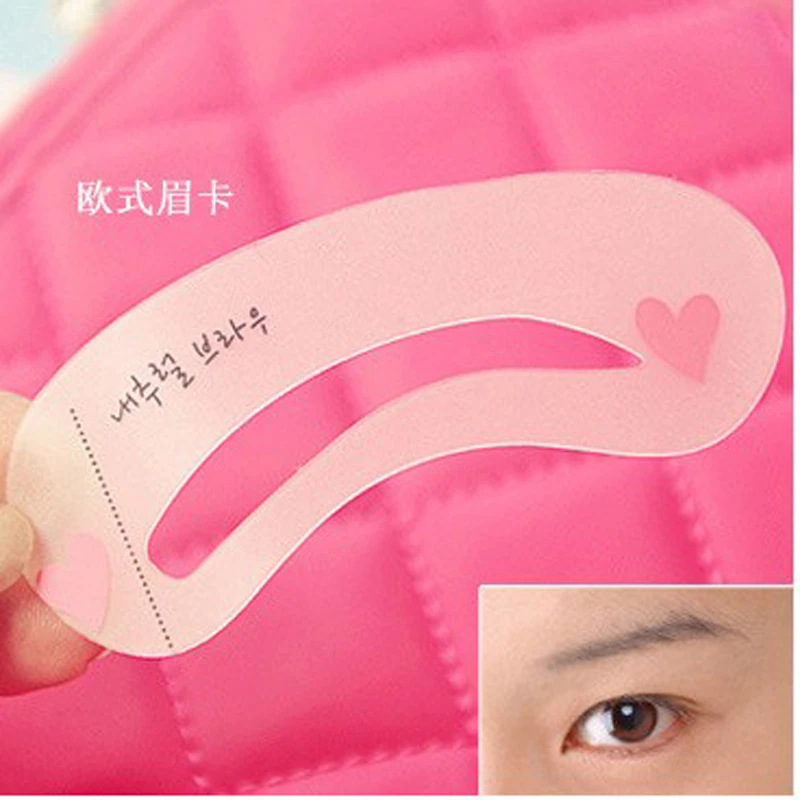 

6 pieces 3 Style Eyebrow Stencil Pencils For Eyebrows Enhancer Card Template Auxiliary Beauty Fast Drawing Reusable Thrush tools