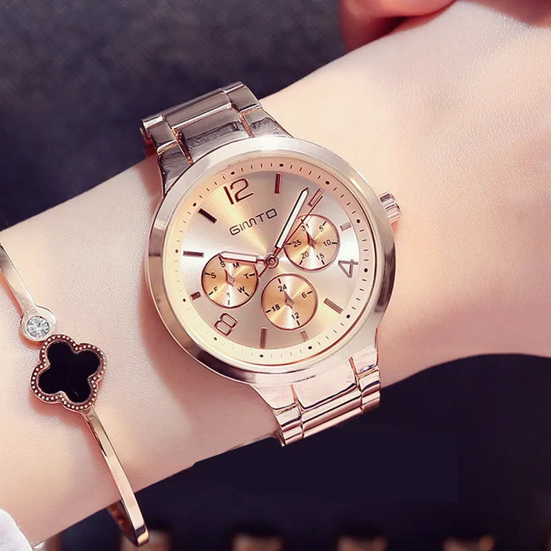 Prix pour GIMTO De Luxe Marque De Mode Quartz Montre Femmes Dames En Acier Inoxydable Bracelet Montres Casual Horloge Femelle Robe Relogio 2017 Prix pour GIMTO De Luxe Marque De Mode Quartz Montre Femmes Dames En Acier Inoxydable Bracelet Montres Casual Horloge Femelle Robe Relogio 2017
