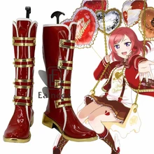 font b Anime b font Love Live Rin Hoshizora Valentine s Chocolate Red Boots font