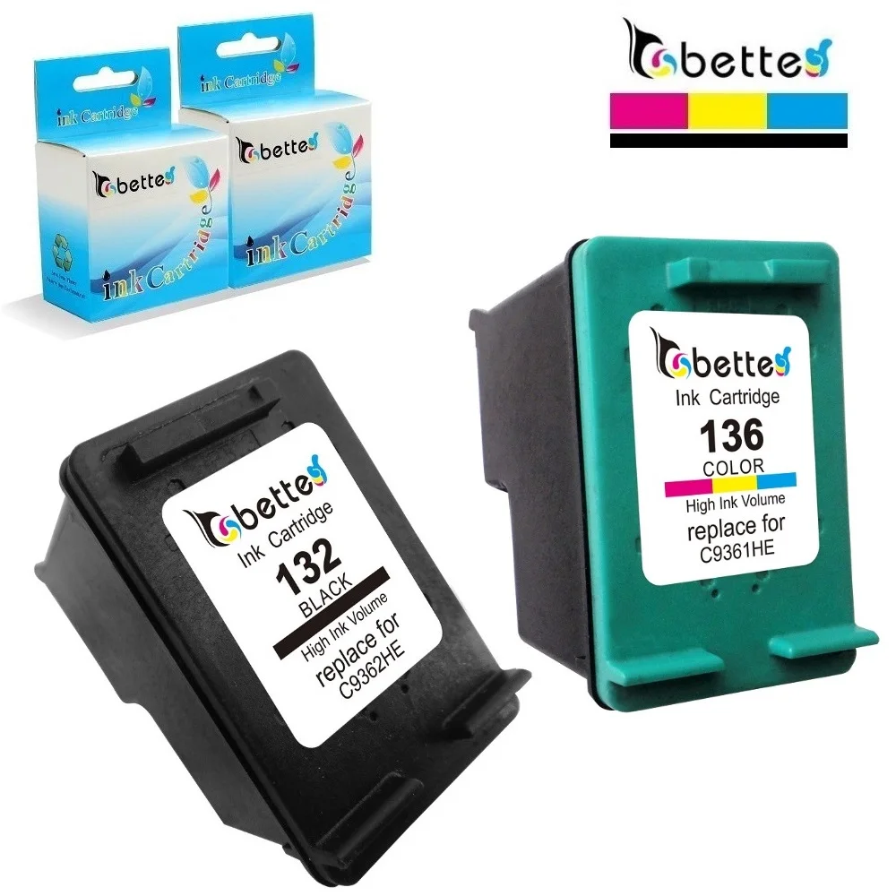 Картридж для принтера HP 132 136 hp OfficeJet 6213 DeskJet 5443 D4163 Photosmart 2573 C3183 D5163 PSC 1513s | Компьютеры