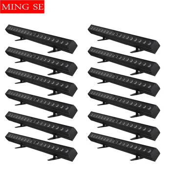 

12pcs/lots 18x12w RGBW 4in1 Led bar Wall Wash LightWash waller Led Outdoor Flood Light Wedding Party Shows Stage Light